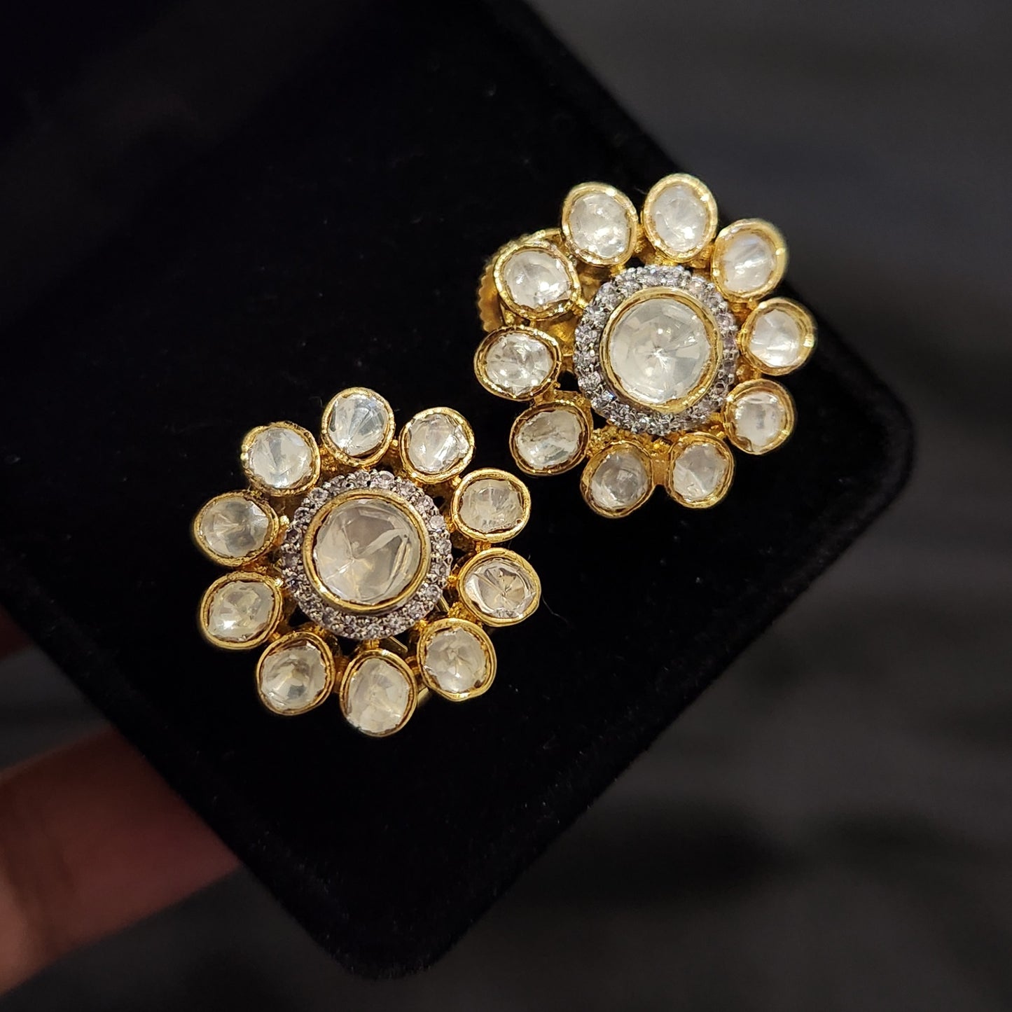 Kundan Polki Studs