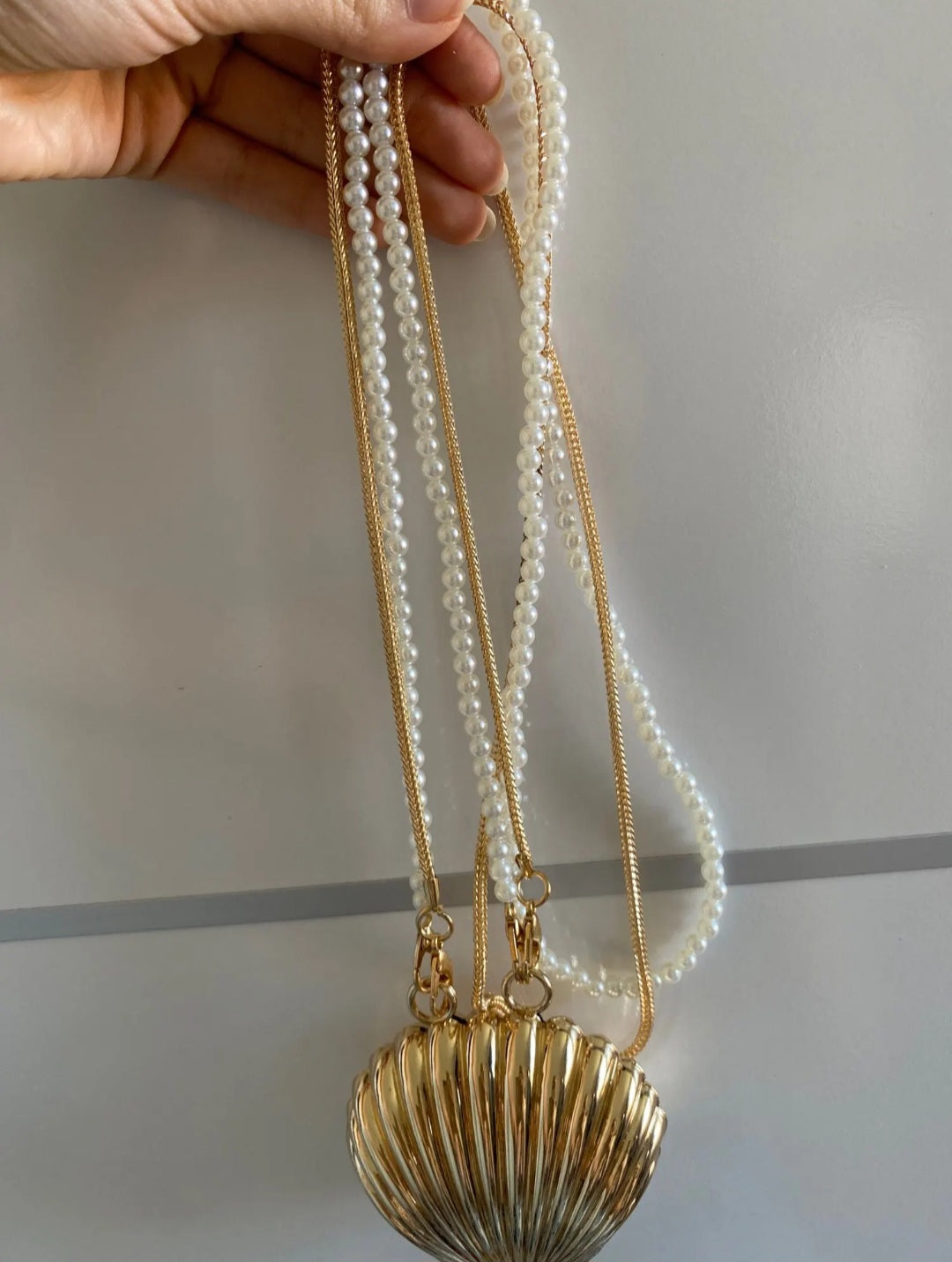 Golden Shell Bag
