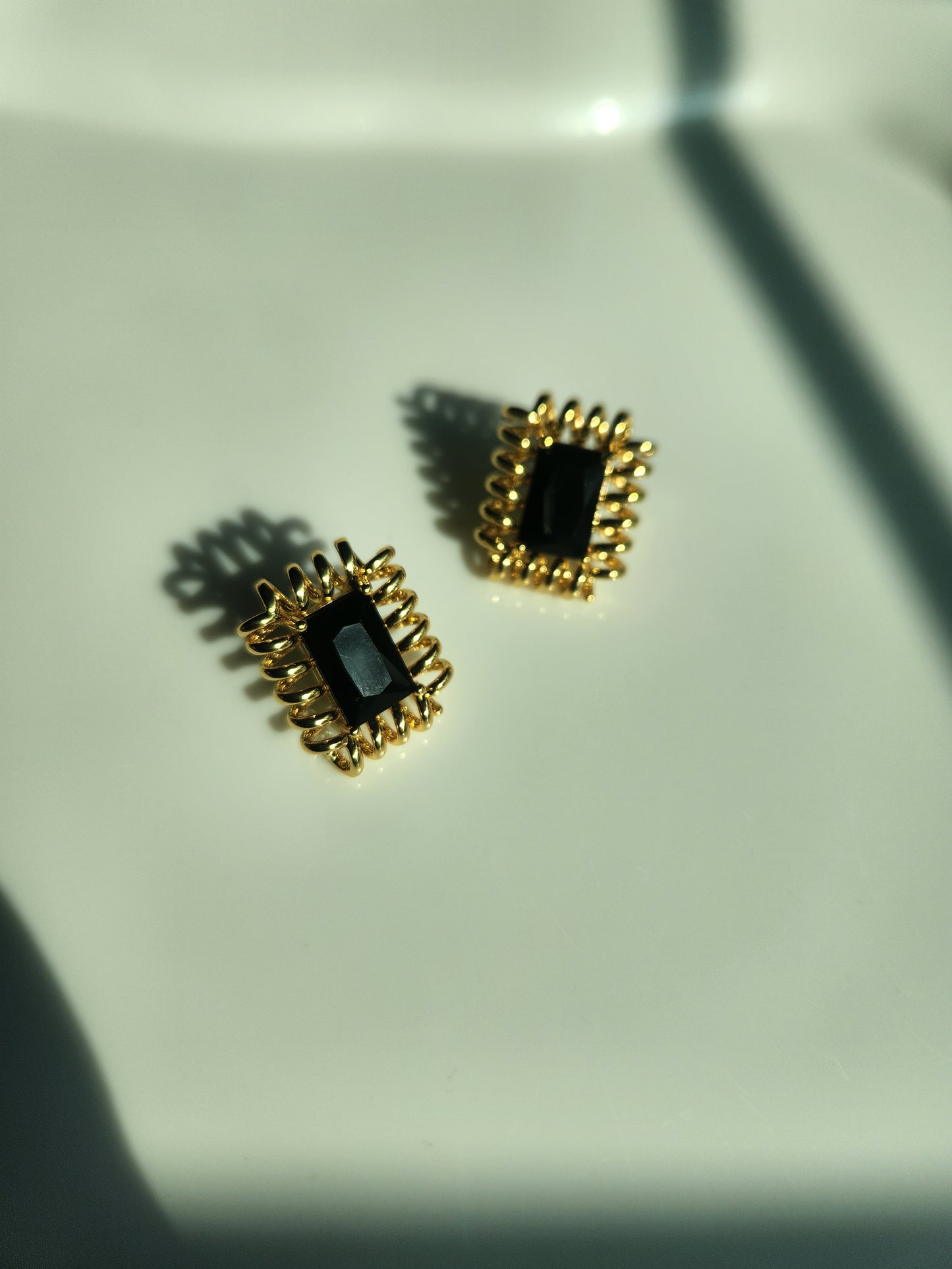 Gold & Black Studs