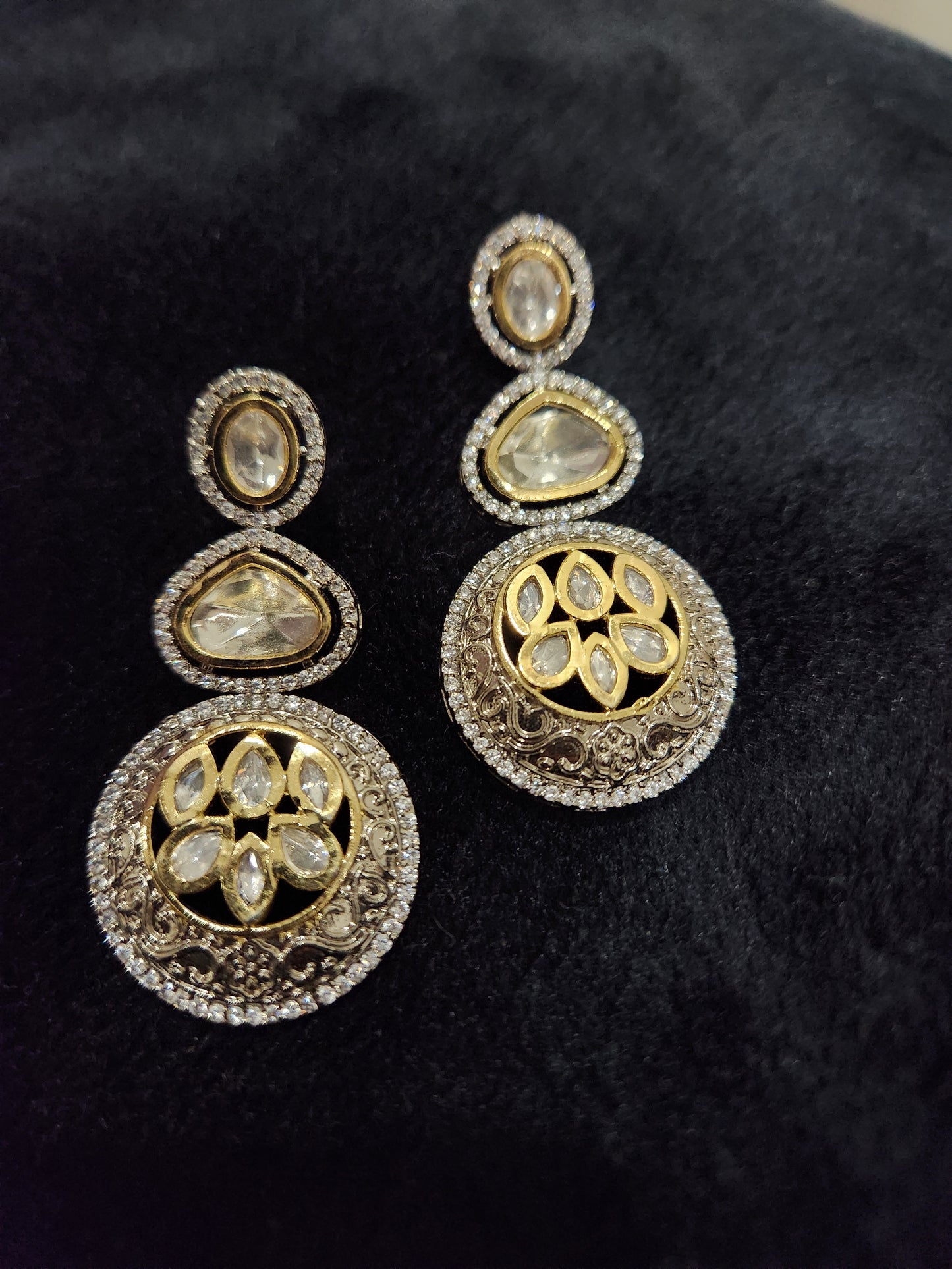 Polki Kundan Earrings