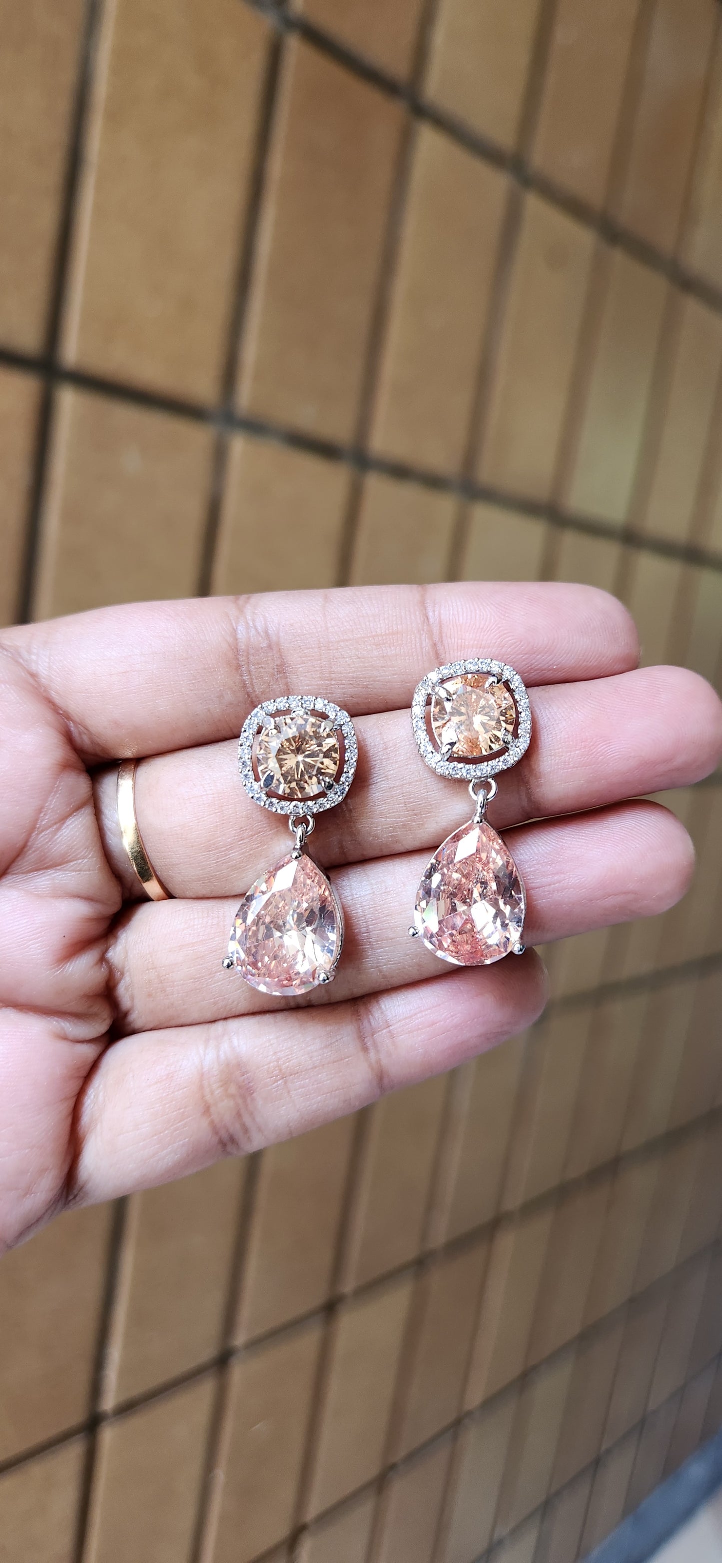 Champagne Drop Earrings