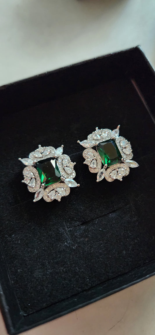 Emerald Victoria Studs