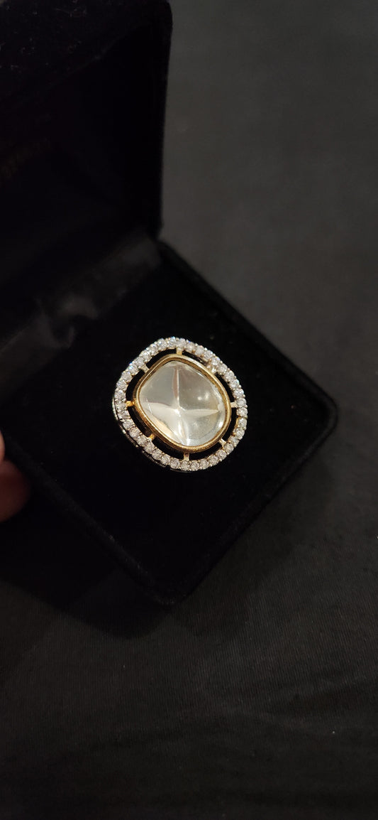Kundan Polki Ring
