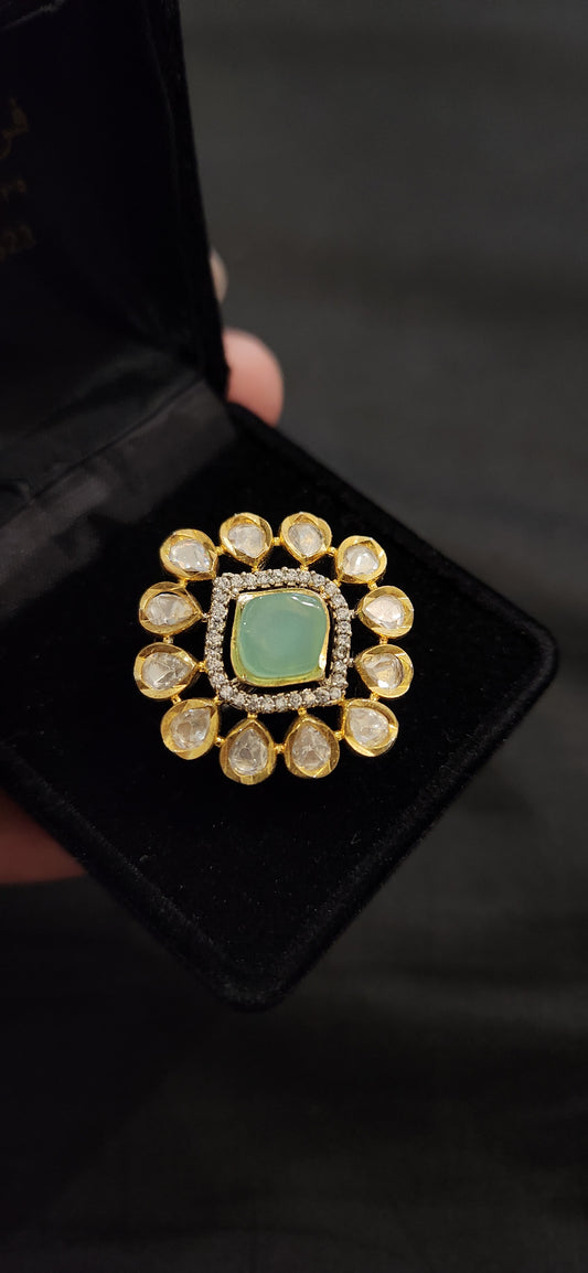 Polki Kundan Ring