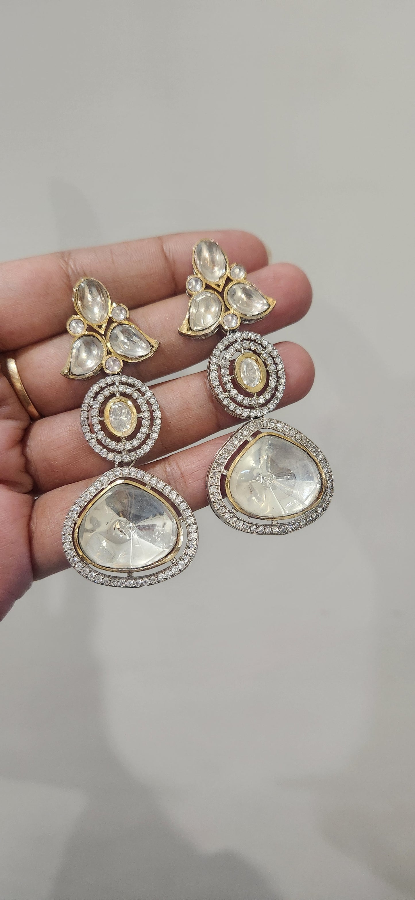 Polki Kundan Earrings