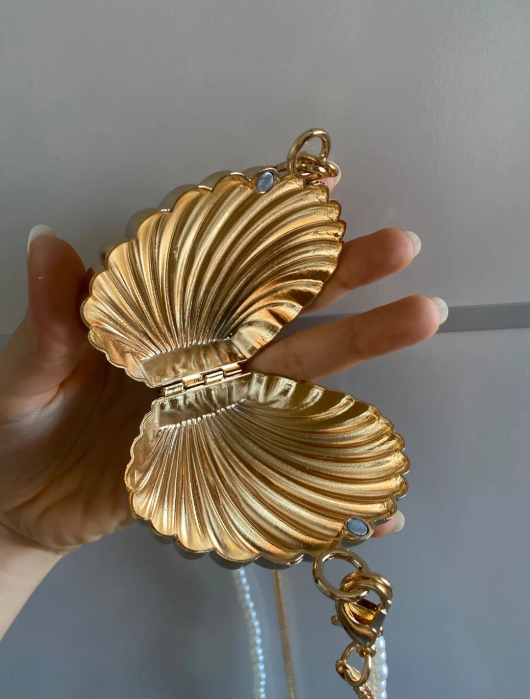 Golden Shell Bag